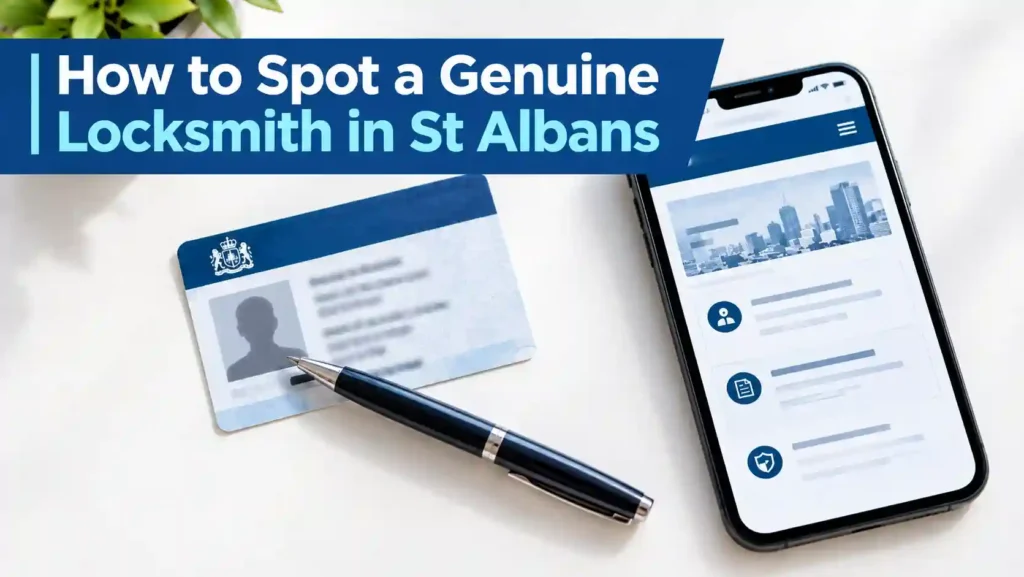 Checking a locksmith licence and consumer information before hiring in St Albans